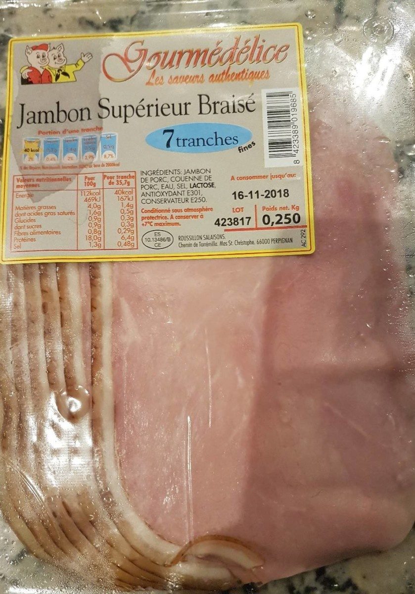 Jambon superieur braise - Product - fr