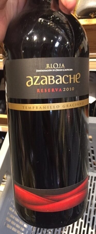 Rioja Azabache Reserva 2010 Vin - Prodotto - fr
