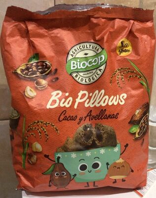 Biopillows cereales con chocolate y avellanas ecológicos - Product - fr
