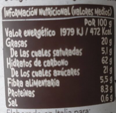 Galletas de copos de avena integral con chocolate - Nutrition facts - es