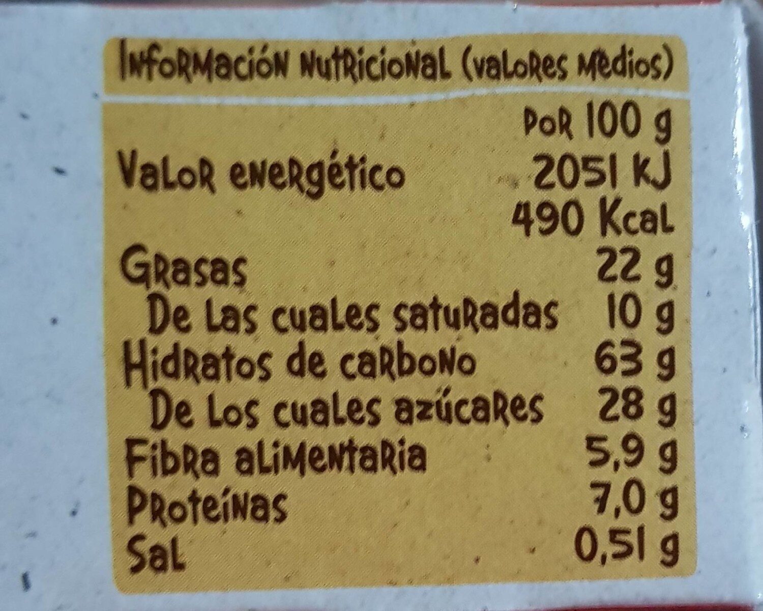 Choco Crunchy Chocolate con avellanas - Nutrition facts - es