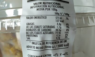 Yogur con Muesli y Frambuesa - Nutrition facts - es