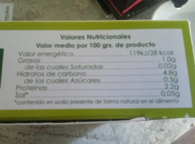 Espárragos verdes El Campanillo - Nutrition facts - es