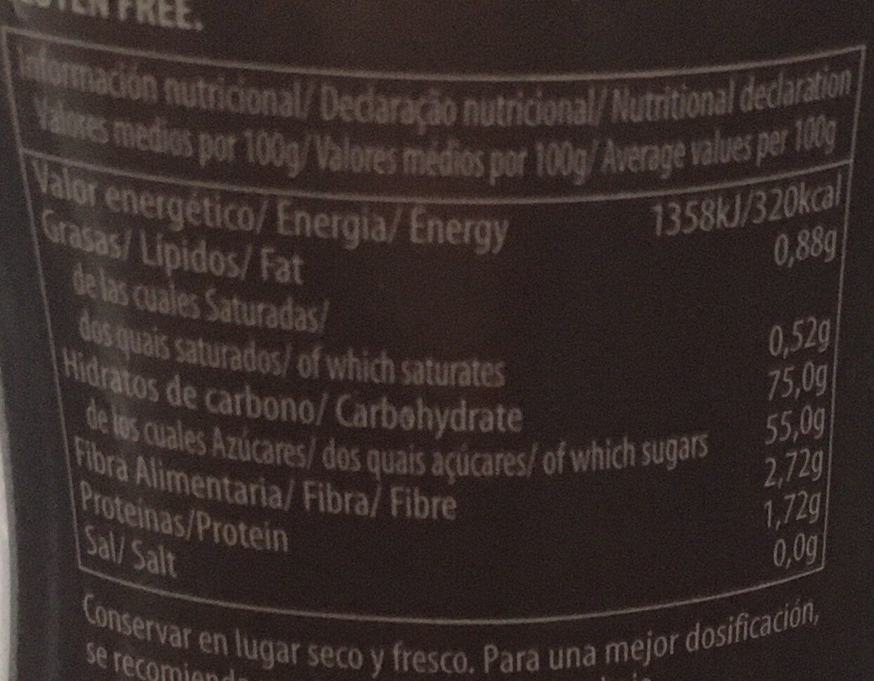 Sirope chocolate - Nutrition facts - es