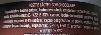 Natillas de chocolate - Ingredients - es