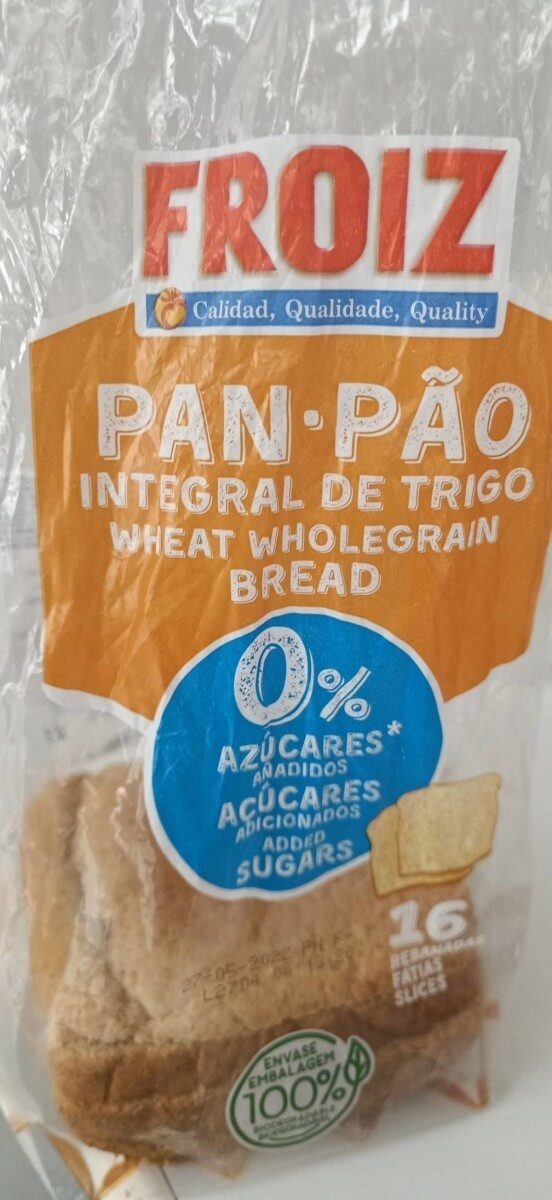 Pan de molde integral de trigo sin  azúcares añadidos - Producte - es