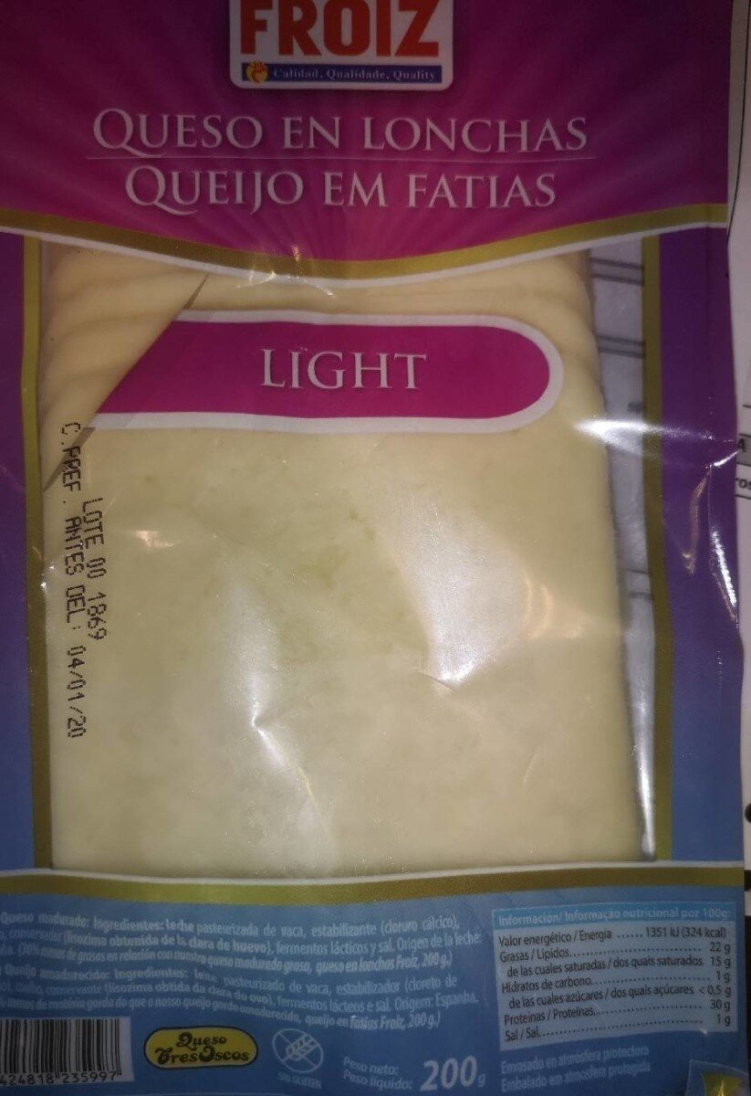 Queso en lonchas light - Producte - es