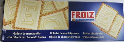 Butter biscuit with white bar - Producte - es