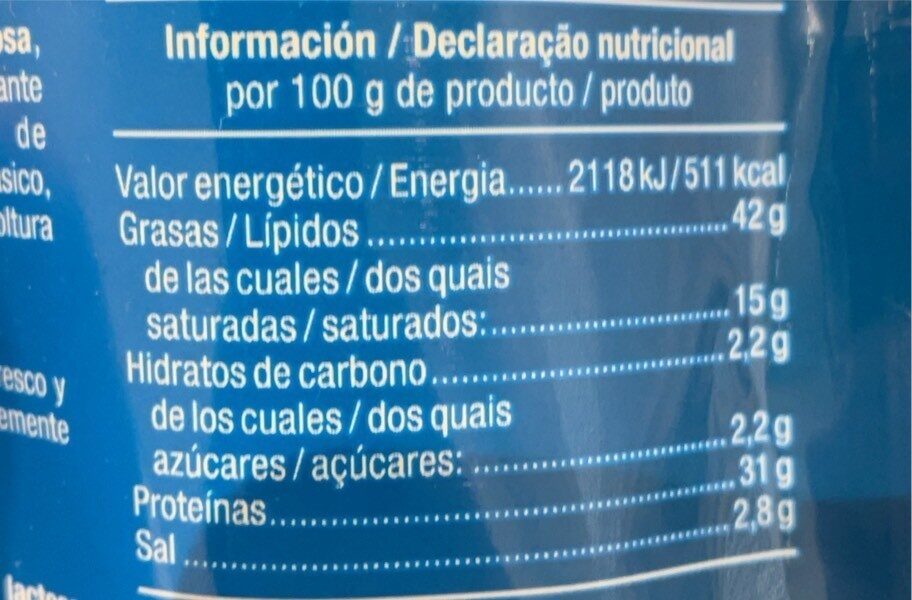 Mini snack fuet extra - Informació nutricional - es