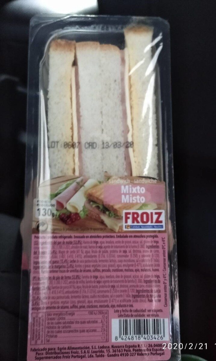 Sandwich mixto - Producte - es