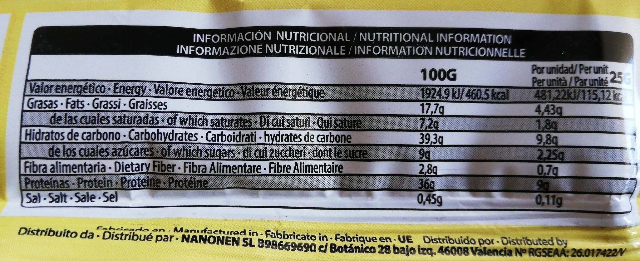 Max cookies - Nutrition facts - fr