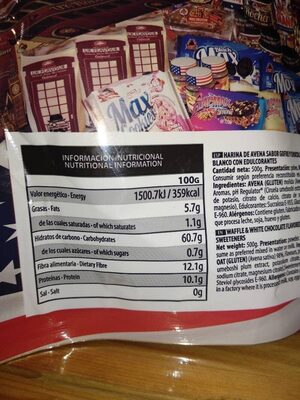 Good morning. Instant Oatmeal - Nutrition facts - es