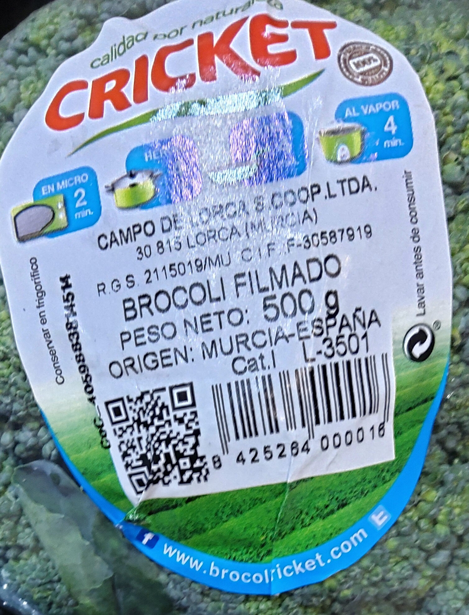 Brócoli - Instruccions de reciclatge i/o informació d’embalatge - es