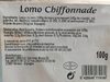 Lomo chiffonade - Product