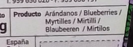 Myrtilles - Ingredients - es