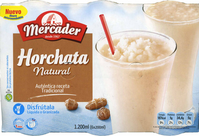 Horchata natural - Producto