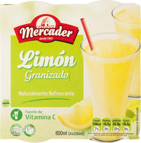Limón granizado sin gluten - Producto
