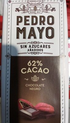 Chocolate Negro 62 % Cacao - Producte