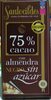 Chocolate negro 75% con almendra sin azúcar - Producto