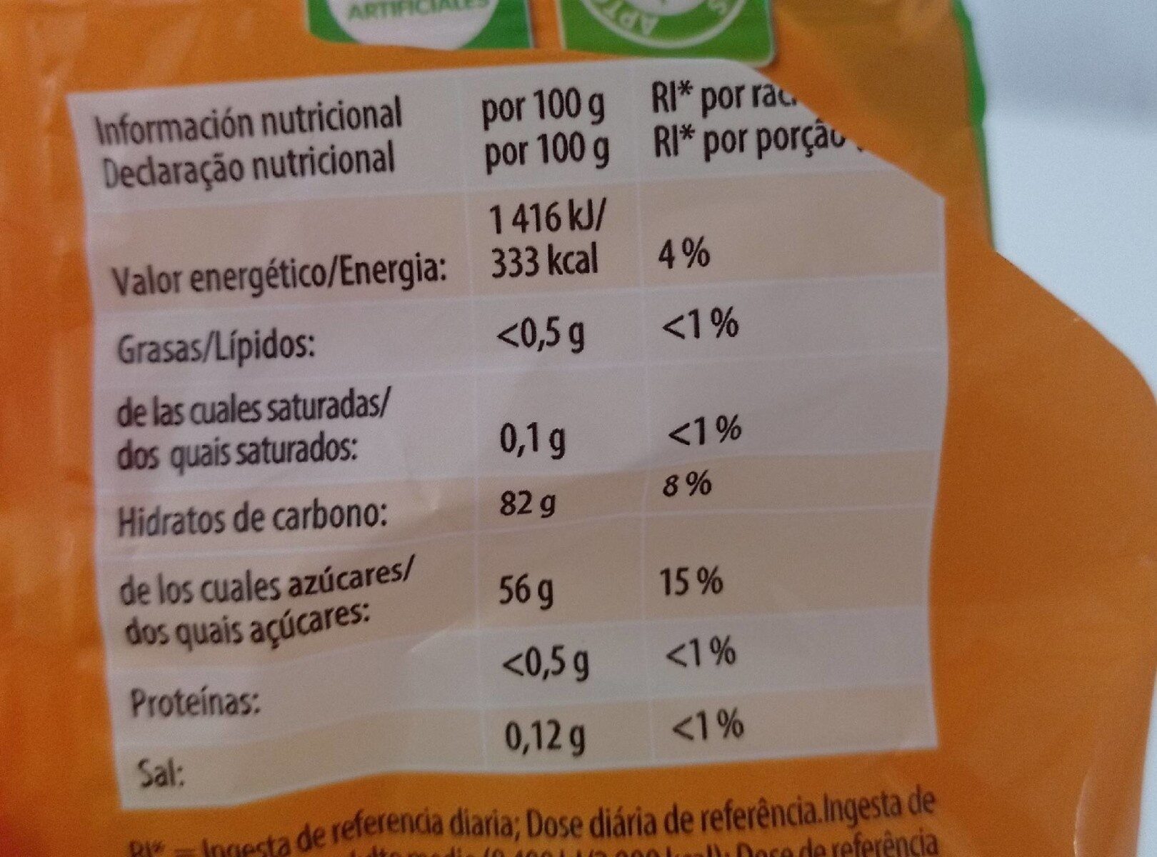 Haribo My Flowers - Nutrition facts - es