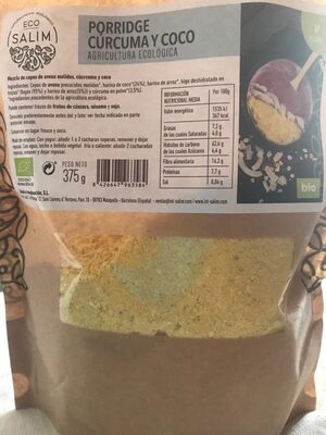 Porridge curcuma y coco - Product - es