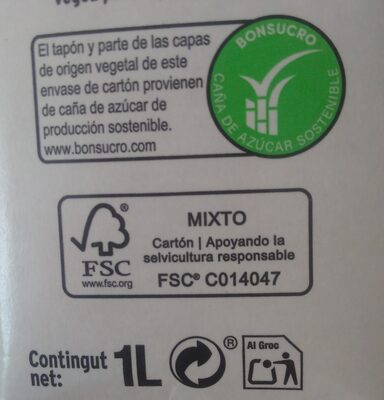 Leche Sin Lactosa Semidesnatada - Instruccions de reciclatge i/o informació d’embalatge