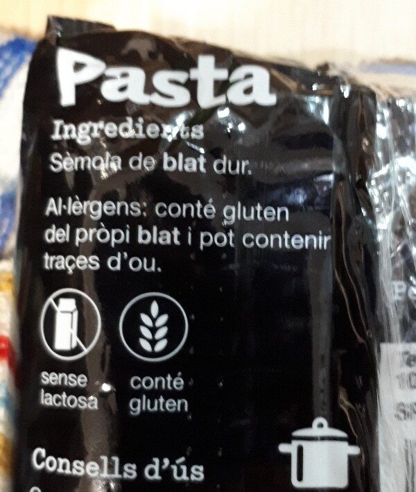 Pasta - Ingredients - es