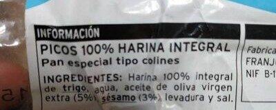 Picos 100% harina integral - 4
