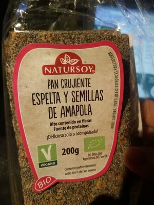 Pan Crujiente Espelta Y Semillas de Amapola - Product - fr