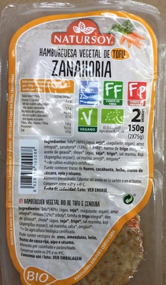 Hamburguesa vegetal de tofu zanahoria - Producte - es