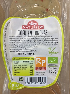 Tofu en lonchas - Producte - es