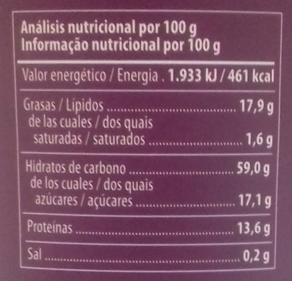 Almendra original - Informació nutricional - es