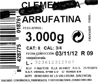 Clementinas - Ingredientes