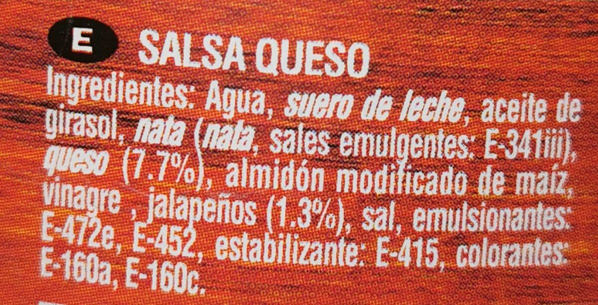 Chalapa river cheese dip - Ingredients - es