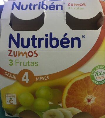 Nutribén zumos 3 frutas - Producto