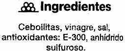 Cebollitas encurtidas "SuperSol" - Ingredients