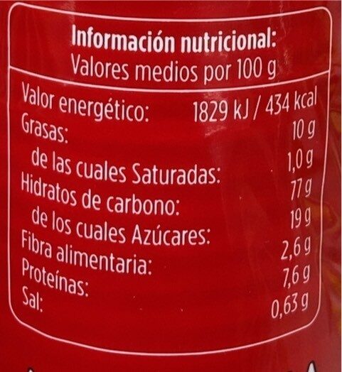 Galletas Maria - Informació nutricional - es