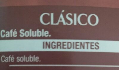 Cafe clasico - Ingredientes