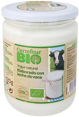 Yogur natural elaborado con leche de vaca – Carrefour BIO