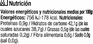 Mermelada de melocotón ecológica "Carrefour Bio" - Voedingswaarden - es