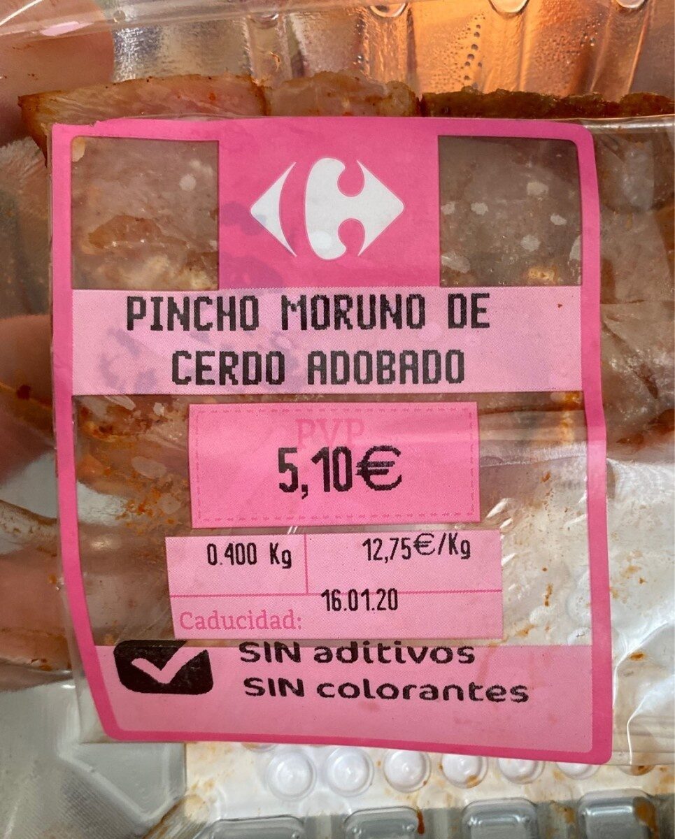 Pincho Moruno de Cerdo Adobado - Producto