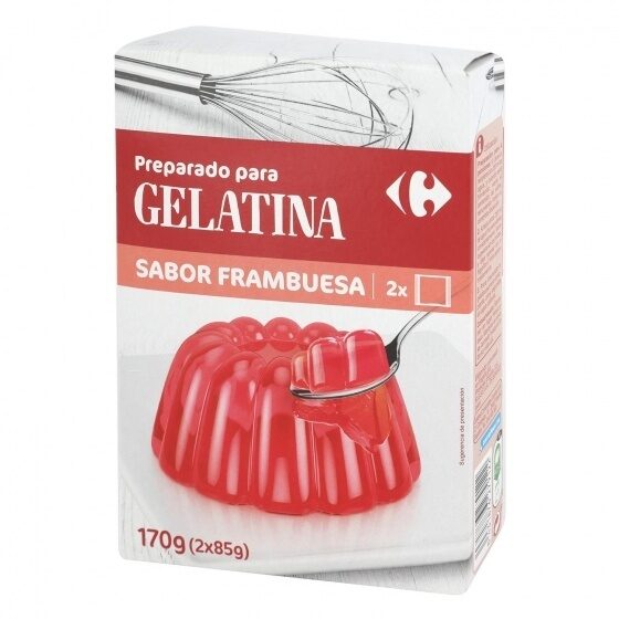 Preparado postre gelatina frambuesa - Producte - es