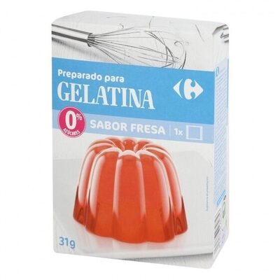 Preparado postre gelatina fresa sin azúcar - Producte - es