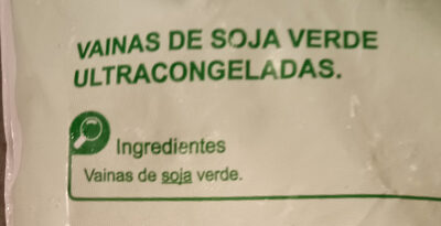 Edamame vainas de soja - Ingredients - es