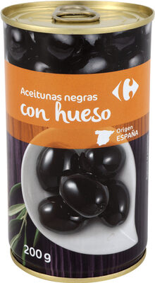Aceitunas C/Hueso Negra Cacereña Lata - Produktua - es