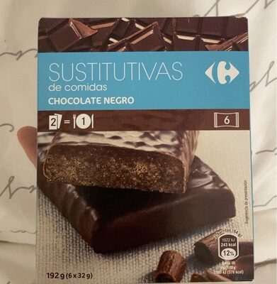 Barrita sustitutiva de chocolate negro - Producto