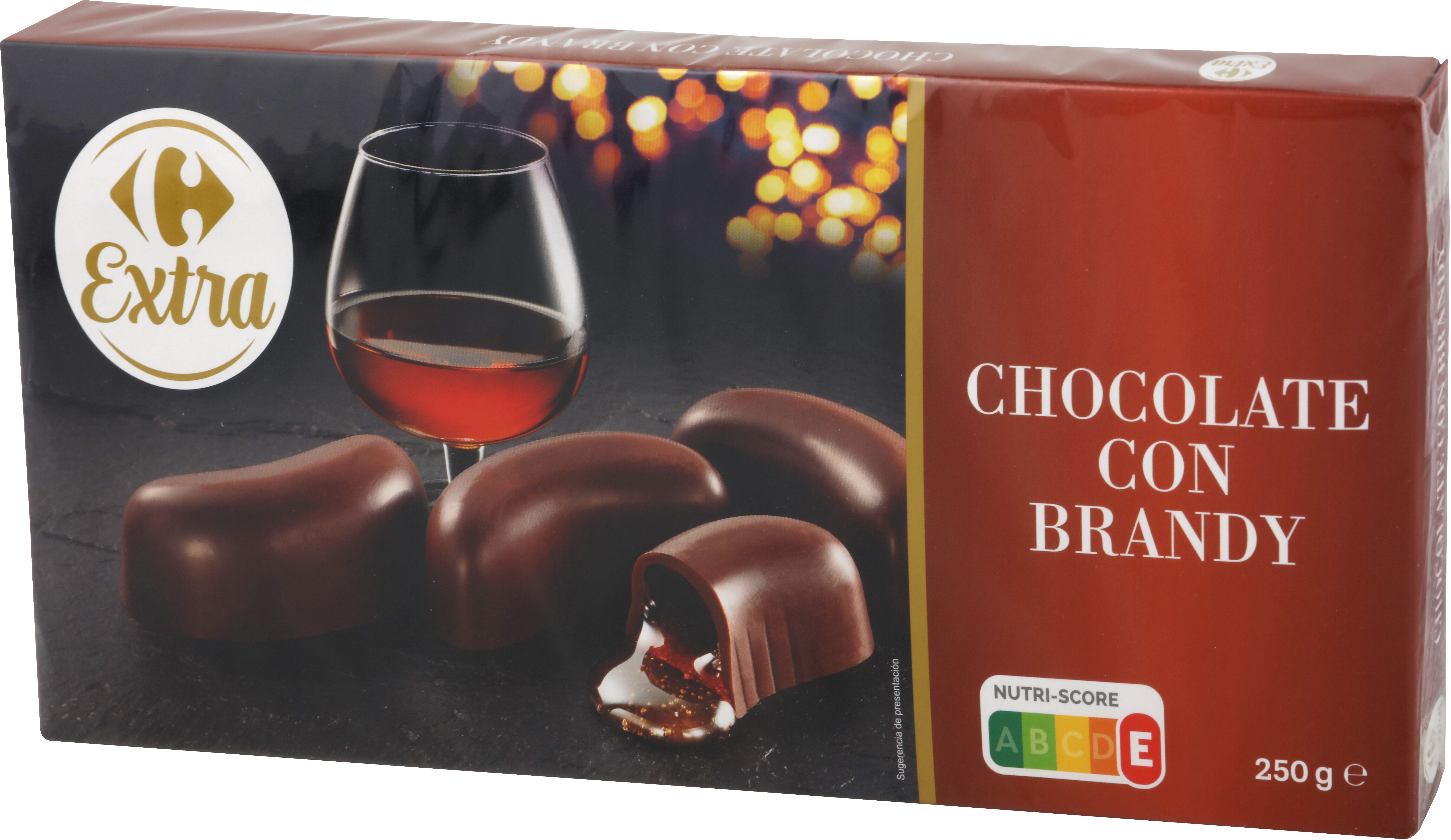 Chocolate con brandy - Producto