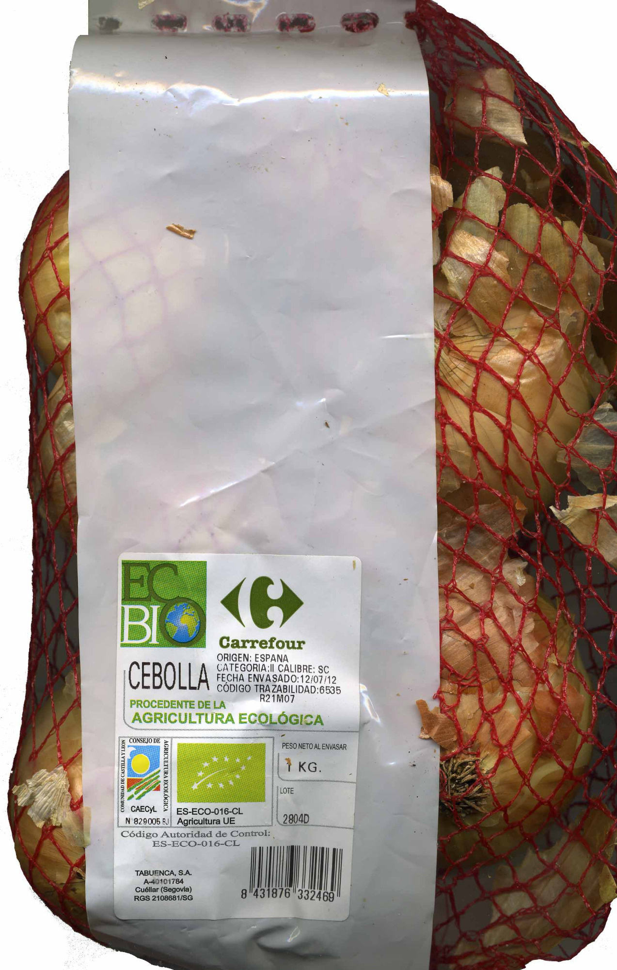 Cebollas Ecológicas Carrefour - Producto