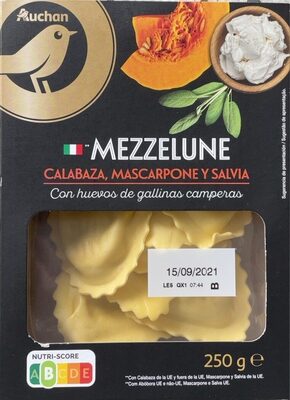 Mezzelune Calabaza, Mascarpone y Salvia - Produktua - es