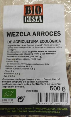 MEZCLA ARROCES DE AGRICULTURA ECOLÓGICA - Product - es